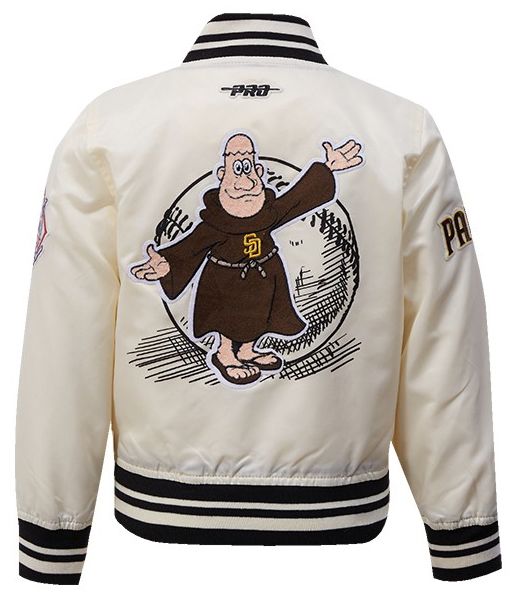Pro Standard Toddler San Diego Padres Cream Satin Jacket product image