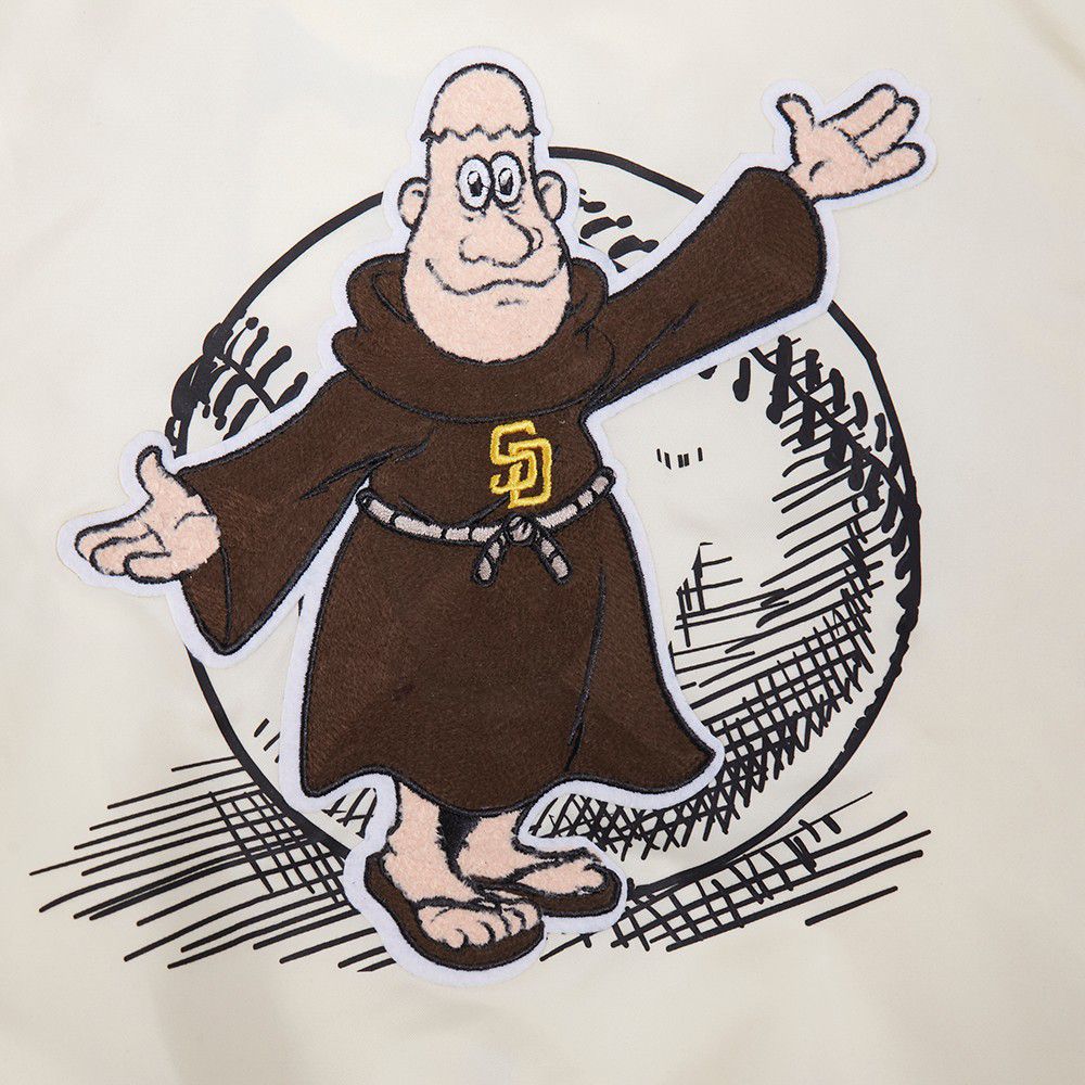 Pro Standard Toddler San Diego Padres Cream Satin Jacket product image