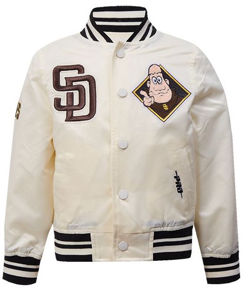 Pro Standard Toddler San Diego Padres Cream Satin Jacket product image