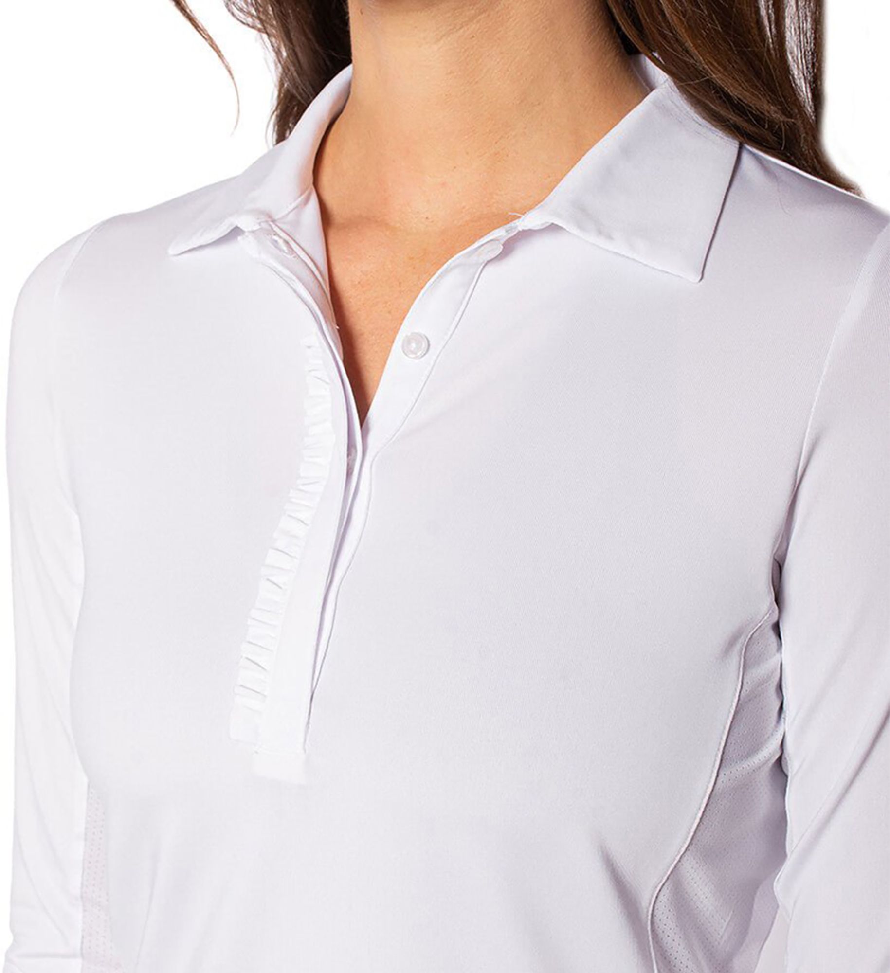 Golftini Women's Long Sleeve Ruffle Tech Golf Polo product image