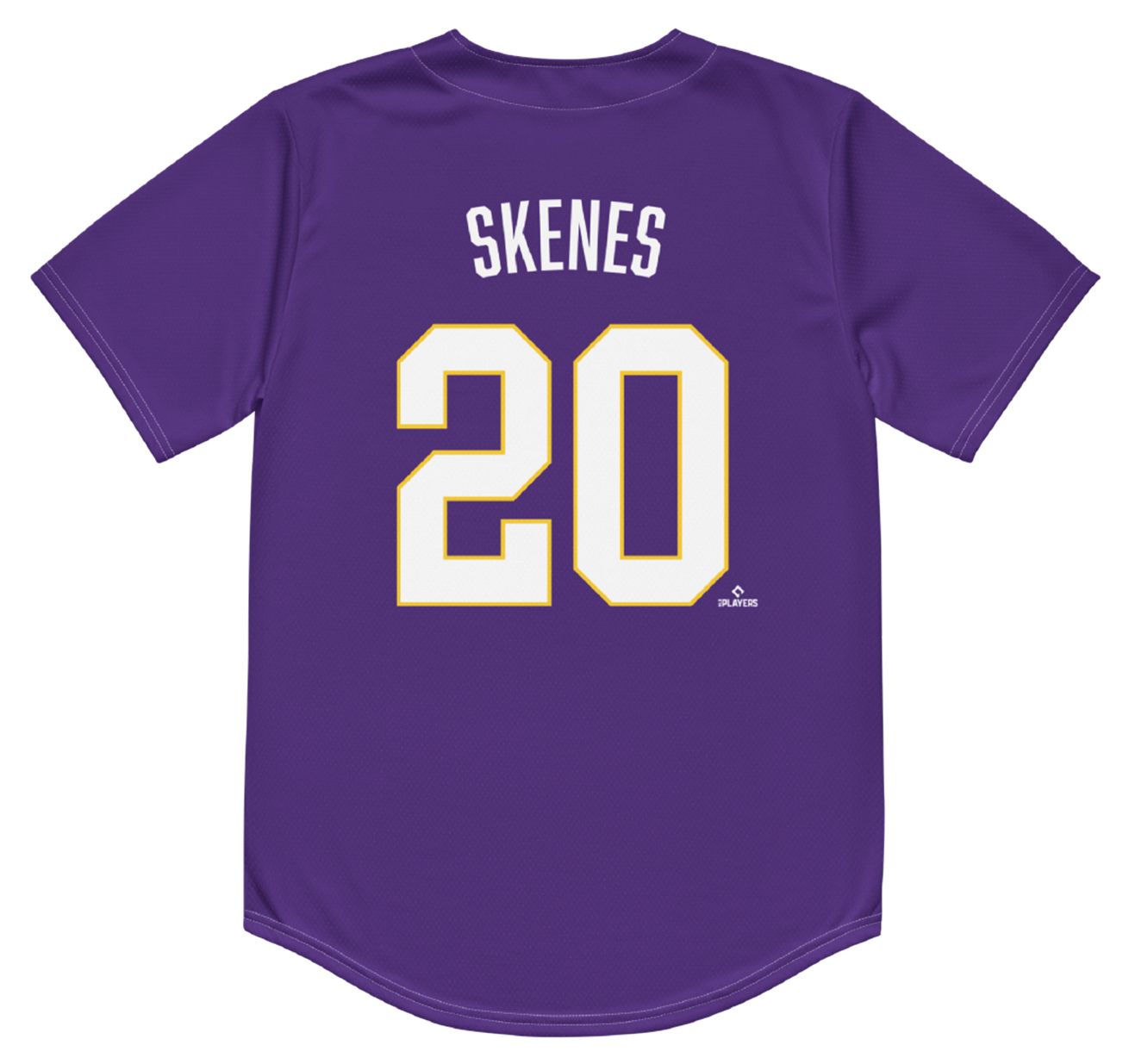 Campus Ink Men's LSU Tigers Paul Skenes #20 Purple Replica Baseball Jersey product image
