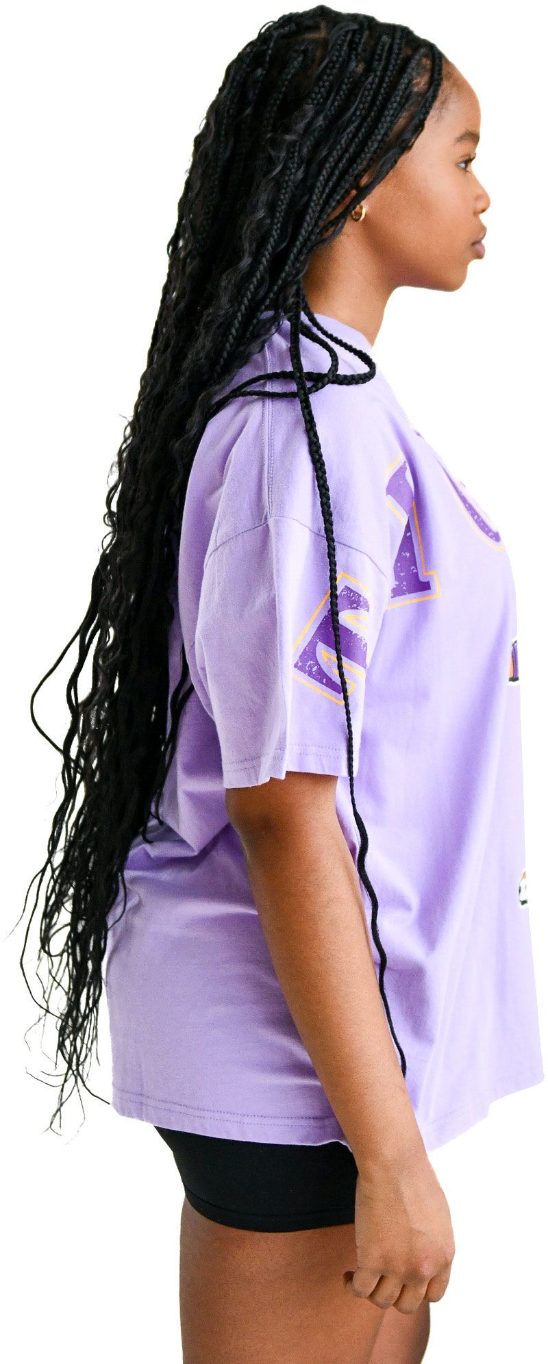 Gameday Social Women's LSU Tigers Lavender Mascot Logo T-Shirt product image