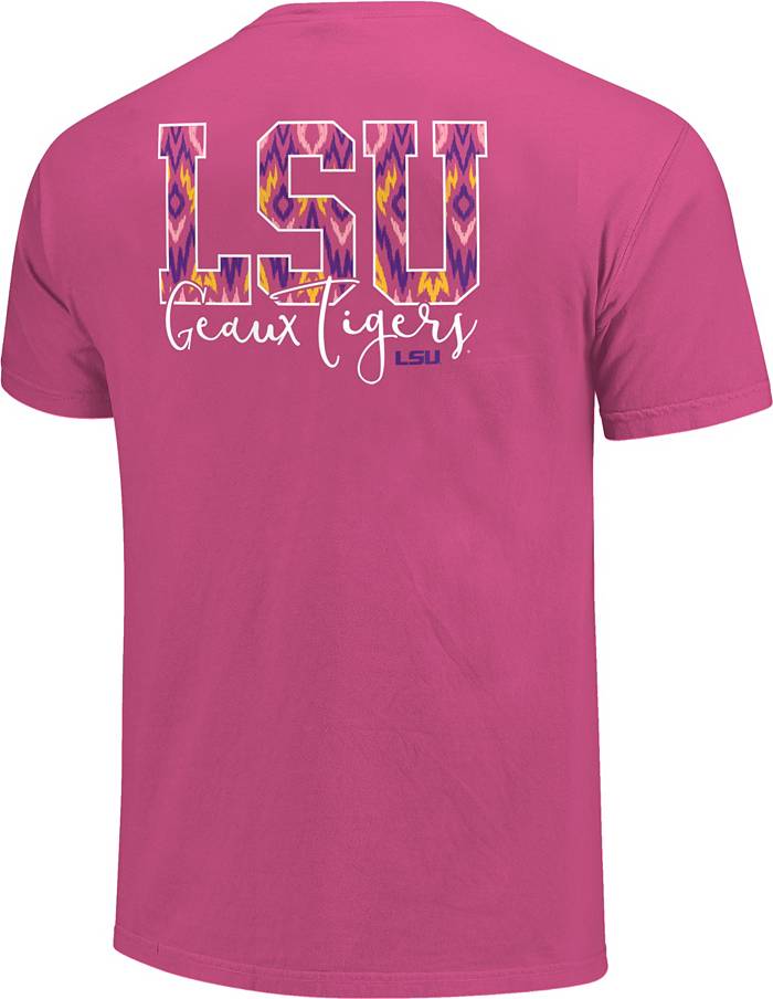 Image One Women's LSU Tigers Large Script T-Shirt | Sporting Goods