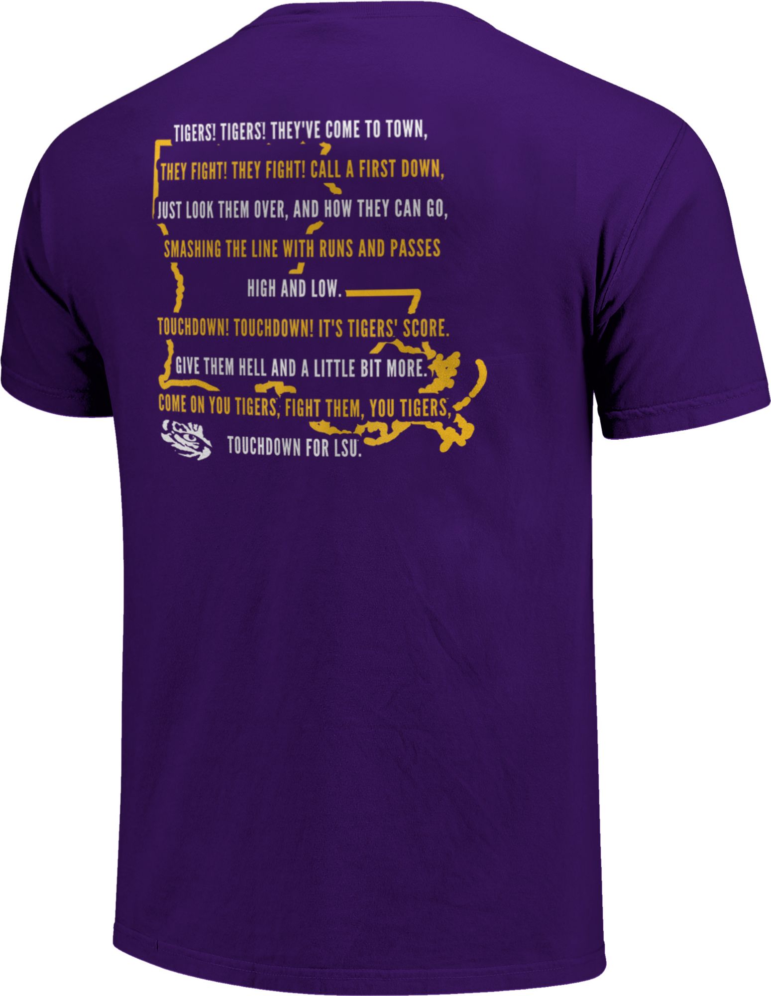 Image One Men's LSU Tigers Purple Fight Song T-Shirt