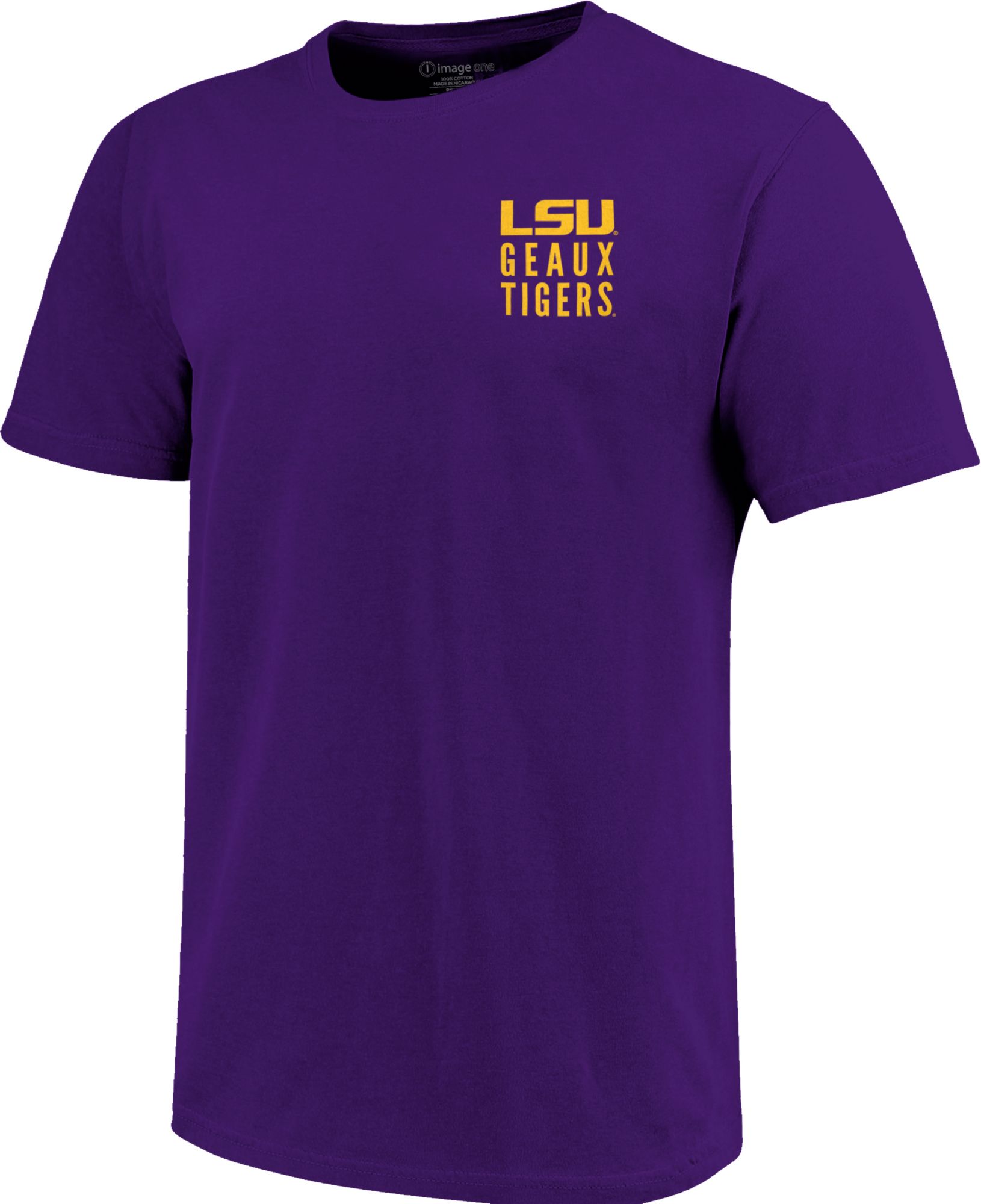 Image One Men's LSU Tigers Purple Fight Song T-Shirt