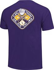 Image One Men's LSU Tigers Purple Baseball T-Shirt product image