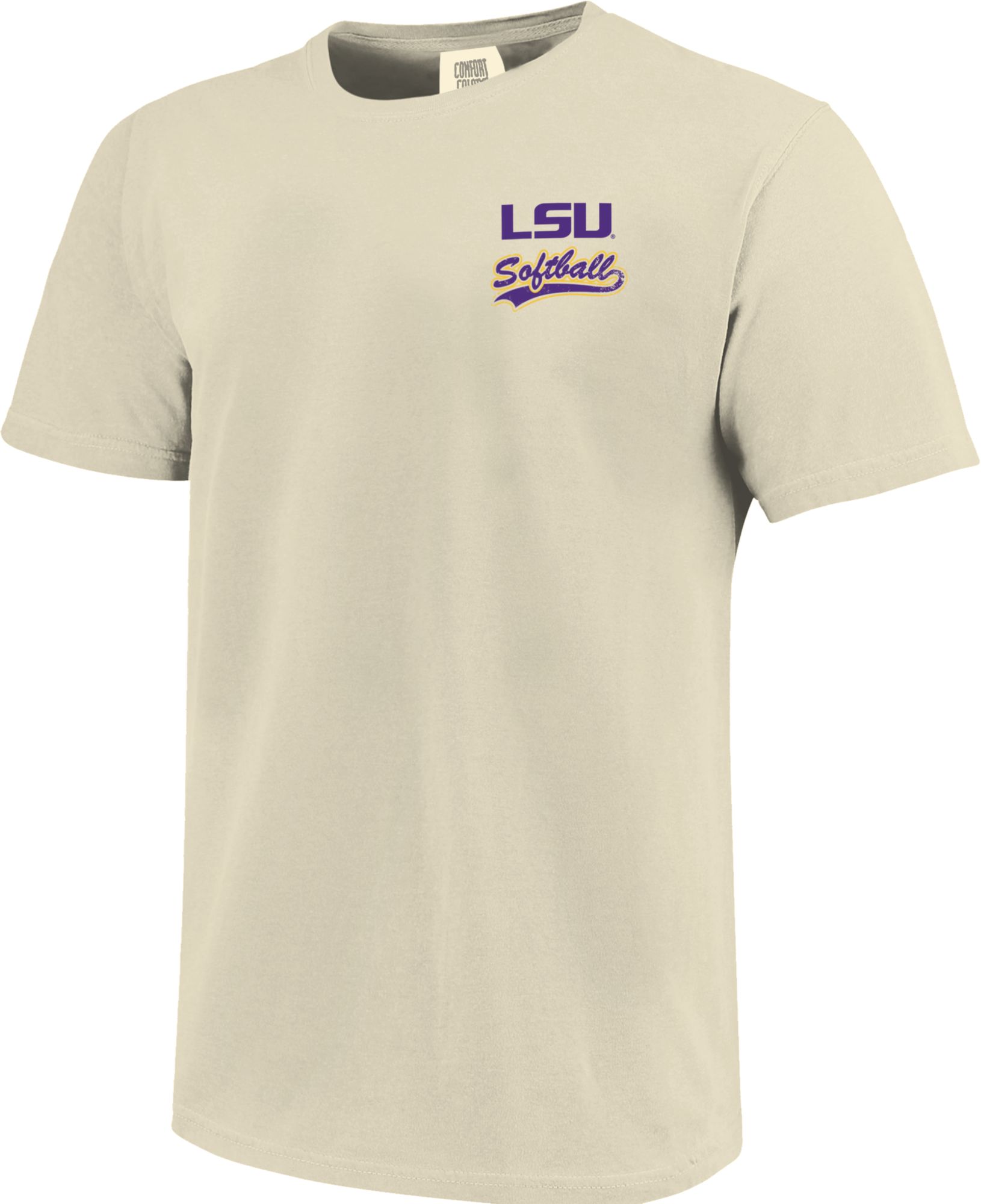 Image One Men's LSU Tigers Ivory Retro Vibe T-Shirt product image