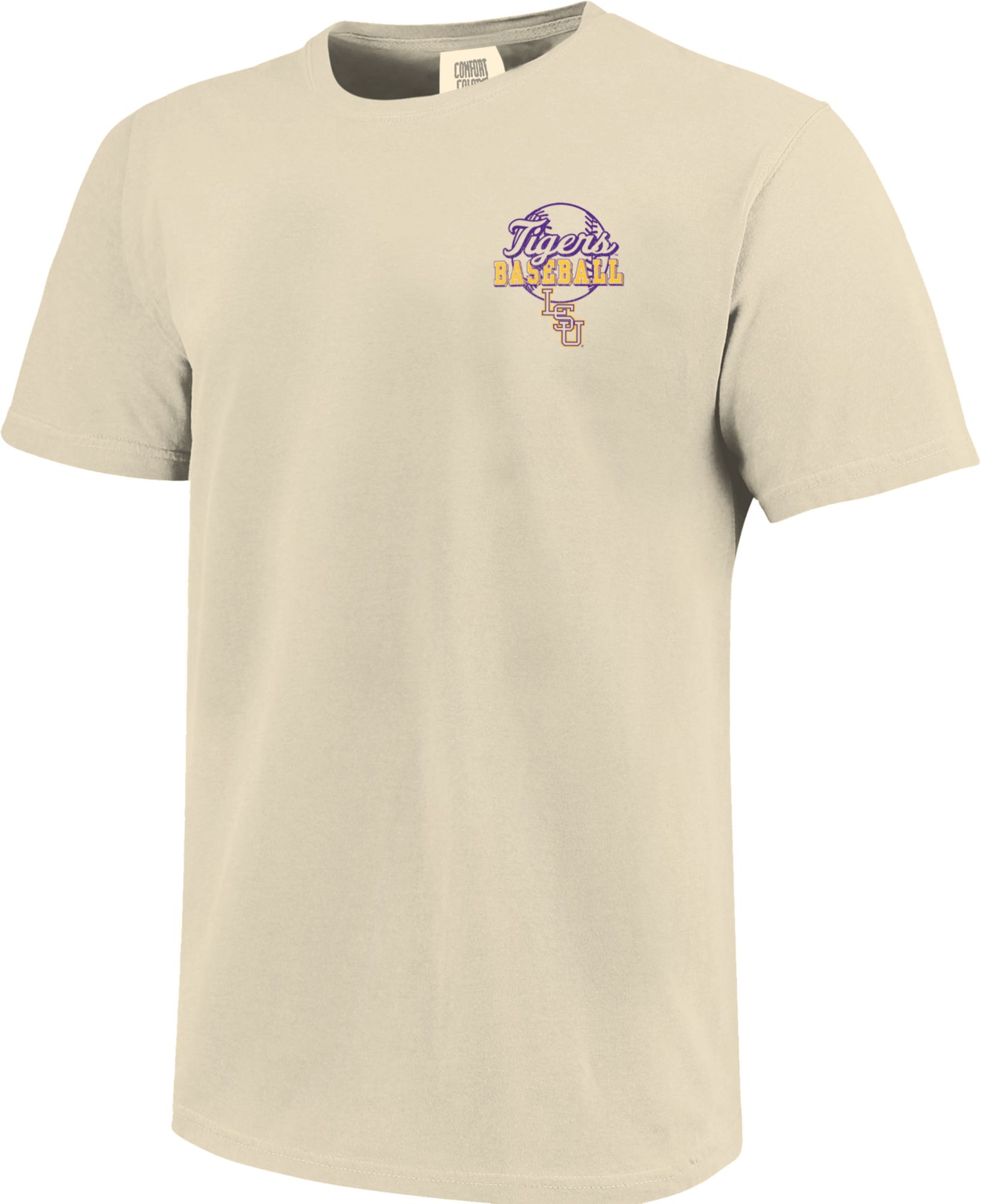 Image One Men's LSU Tigers Ivory Baseball Field Block T-Shirt product image