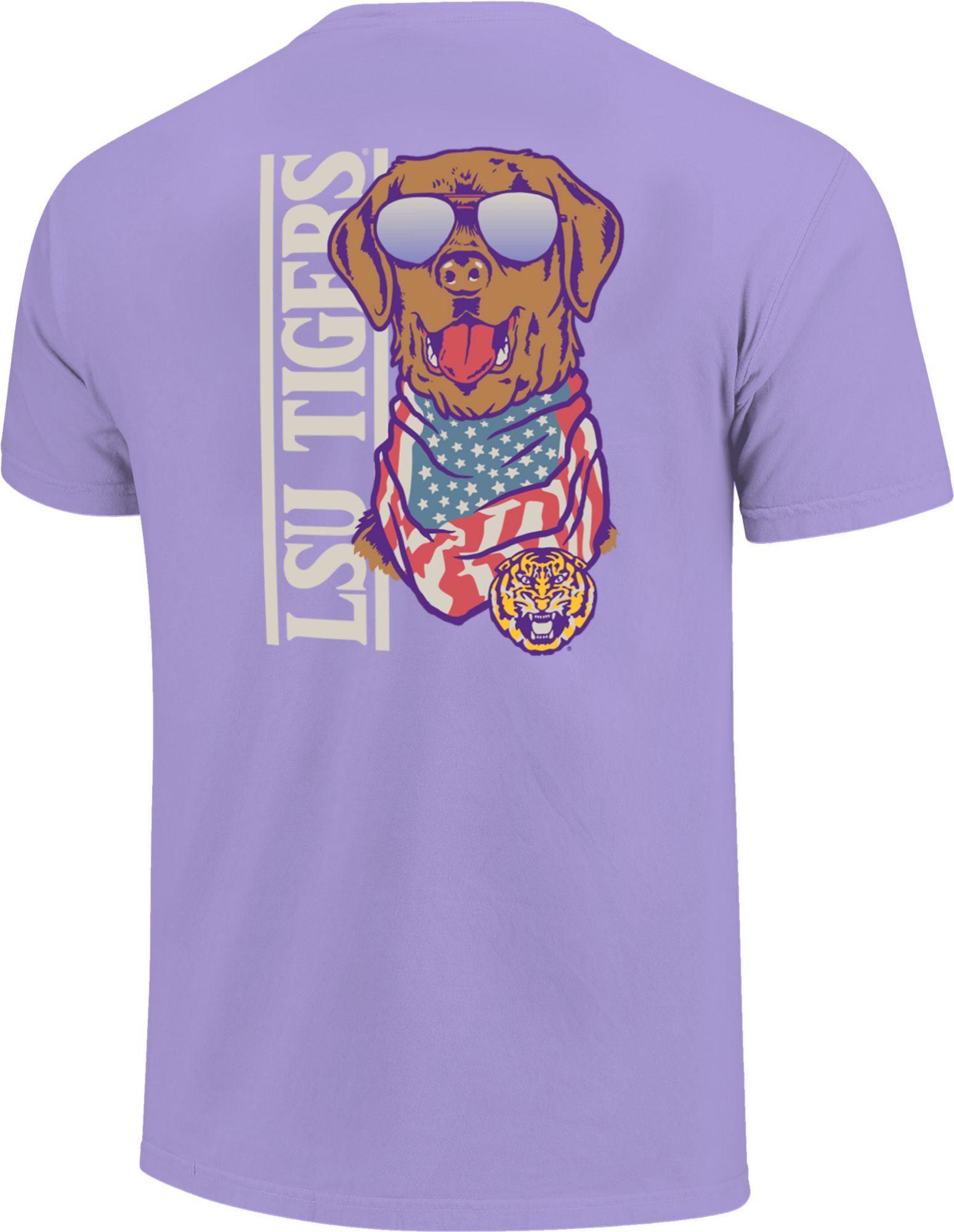 Image One Youth LSU Tigers Violet American Dog T-Shirt product image