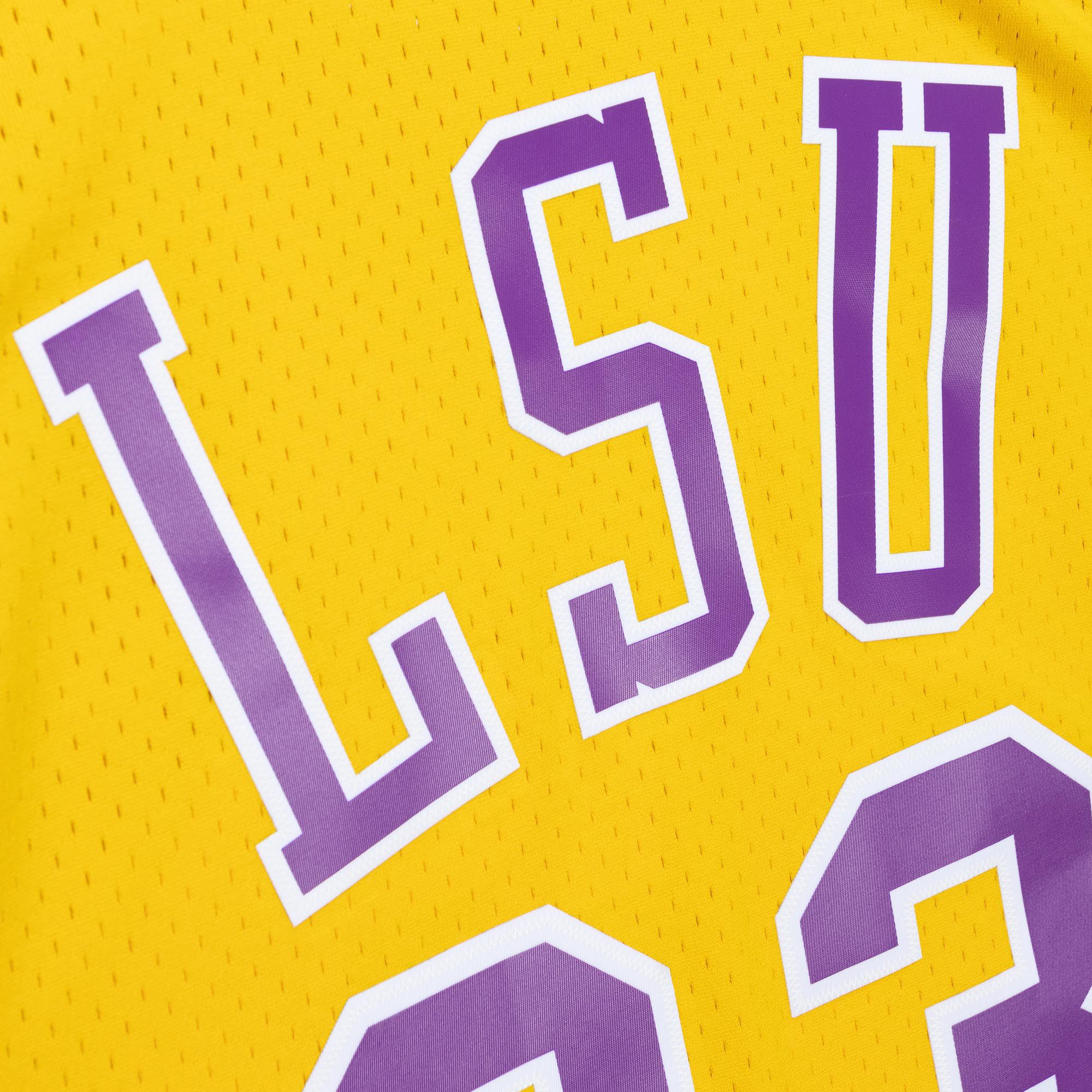 Mitchell & Ness Men's LSU Tigers Shaquille O'Neal #33 Gold 1990-91 Swingman Replica Throwback Jersey product image