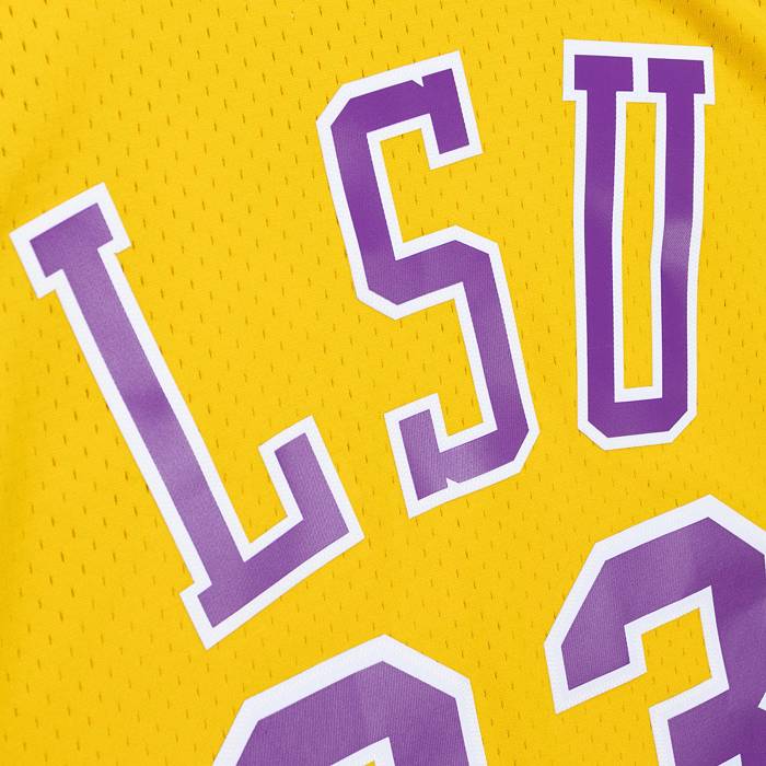 1990 LSU Shaquille O' Neal True School Authentics #33 Yellow Jersey Size 58  4XL
