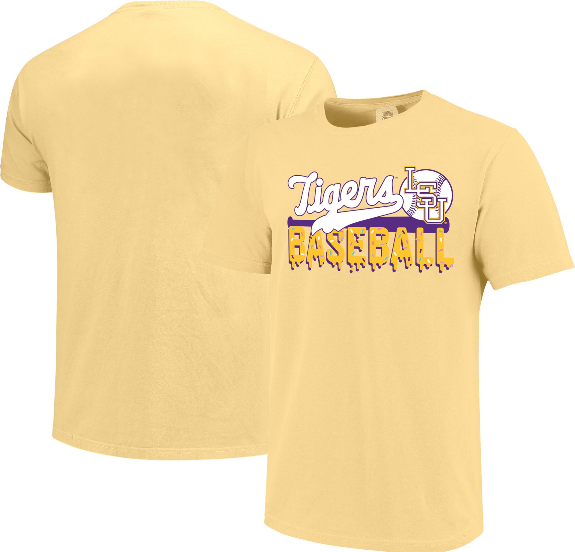 Image One Youth LSU Tigers Butter Baseball Letter Drip T-Shirt product image