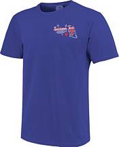 Image One Women's Louisiana Tech Bulldogs Blue Doodles T-Shirt product image