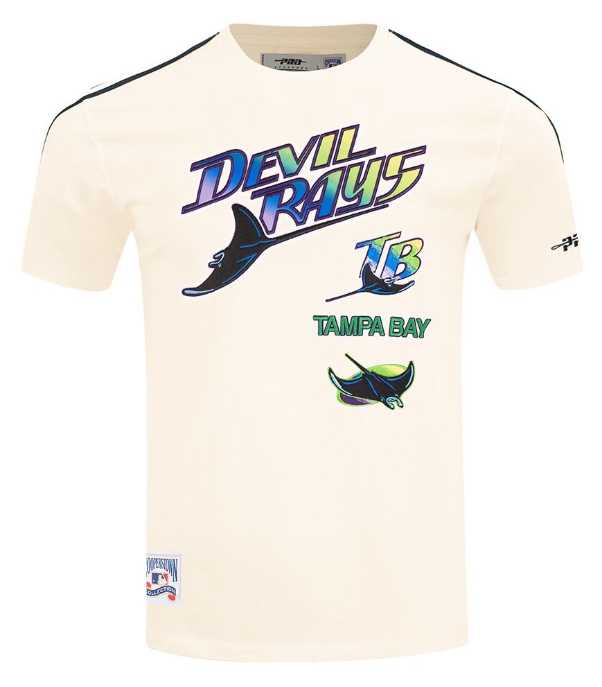 Pro Standard Men's Tampa Bay Rays Cream Retro Classic T-Shirt product image