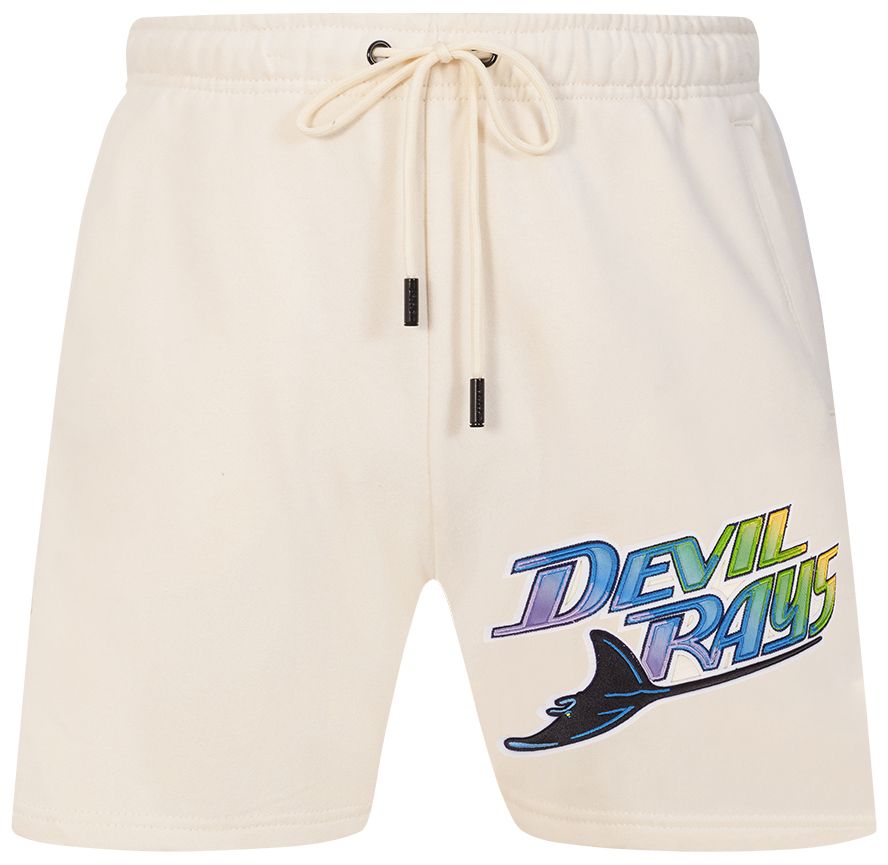 Pro Standard Men's Tampa Bay Rays Cream Retro Fleece Shorts product image