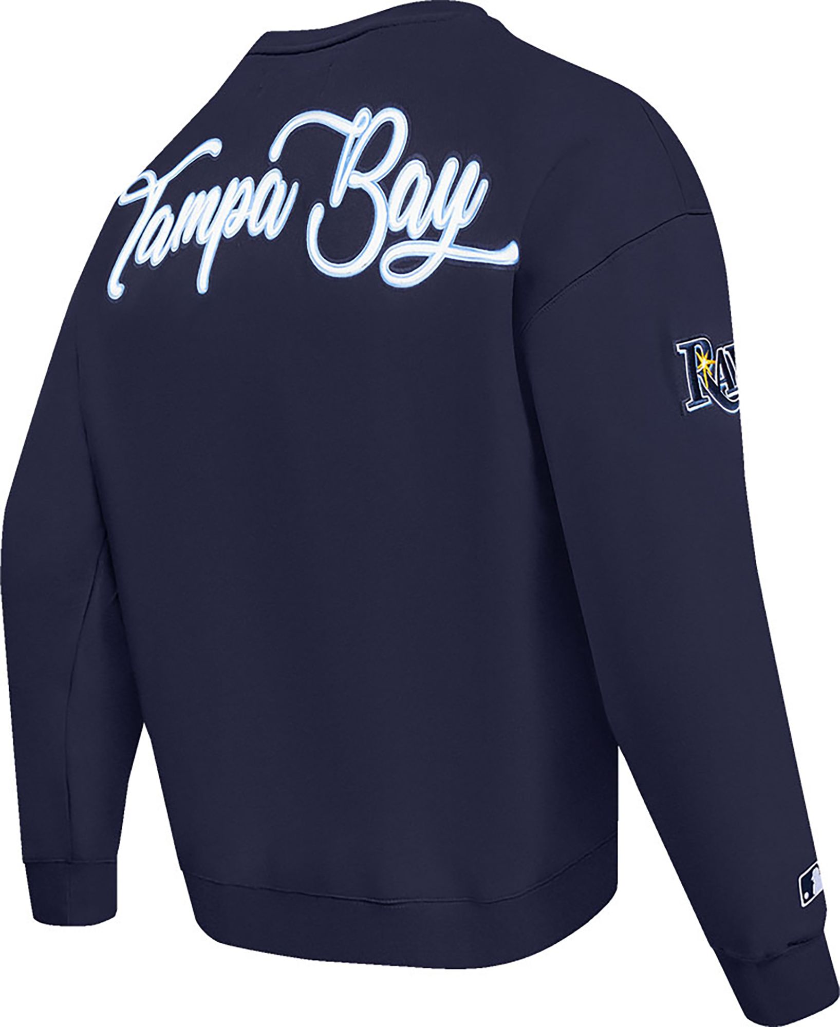 Pro Standard Men's Tampa Bay Rays Navy City Drop Crew Long Sleeve T-Shirt product image