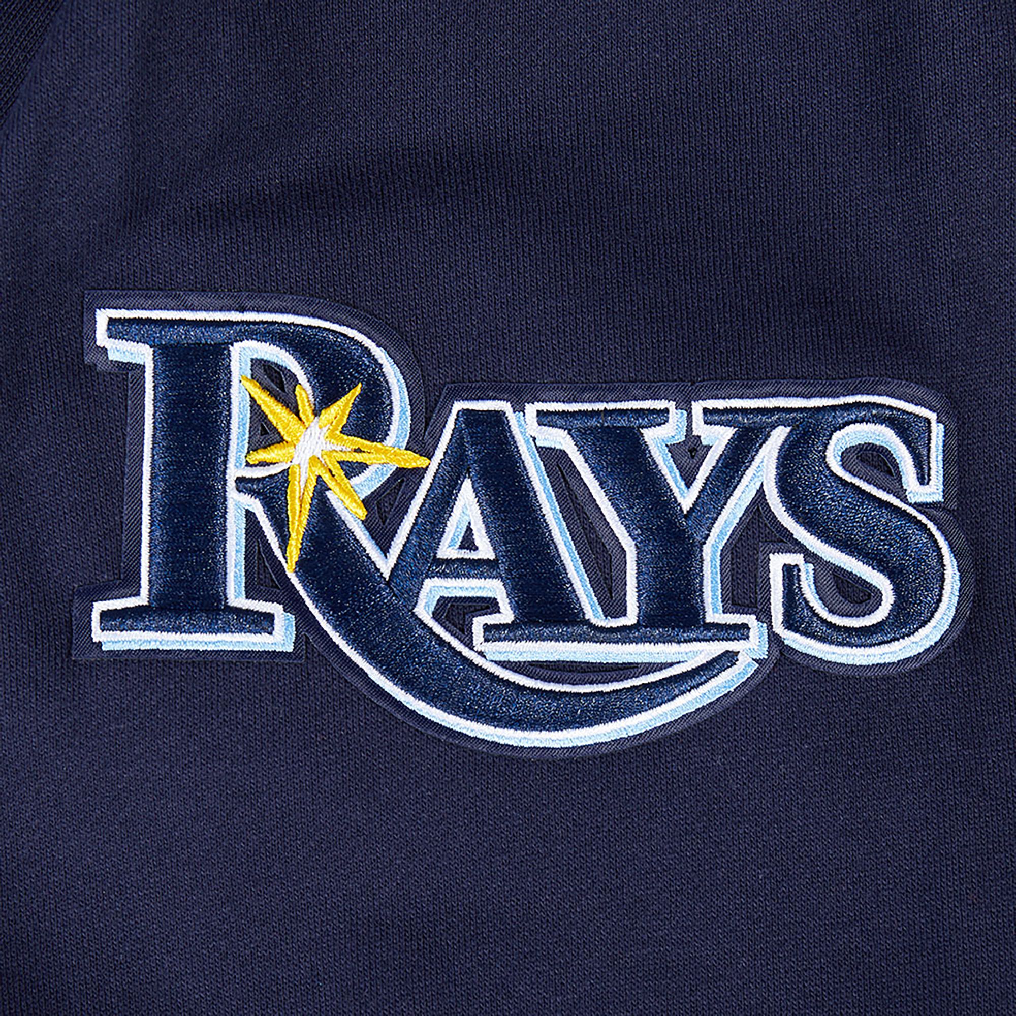 Pro Standard Men's Tampa Bay Rays Navy City Drop Crew Long Sleeve T-Shirt product image
