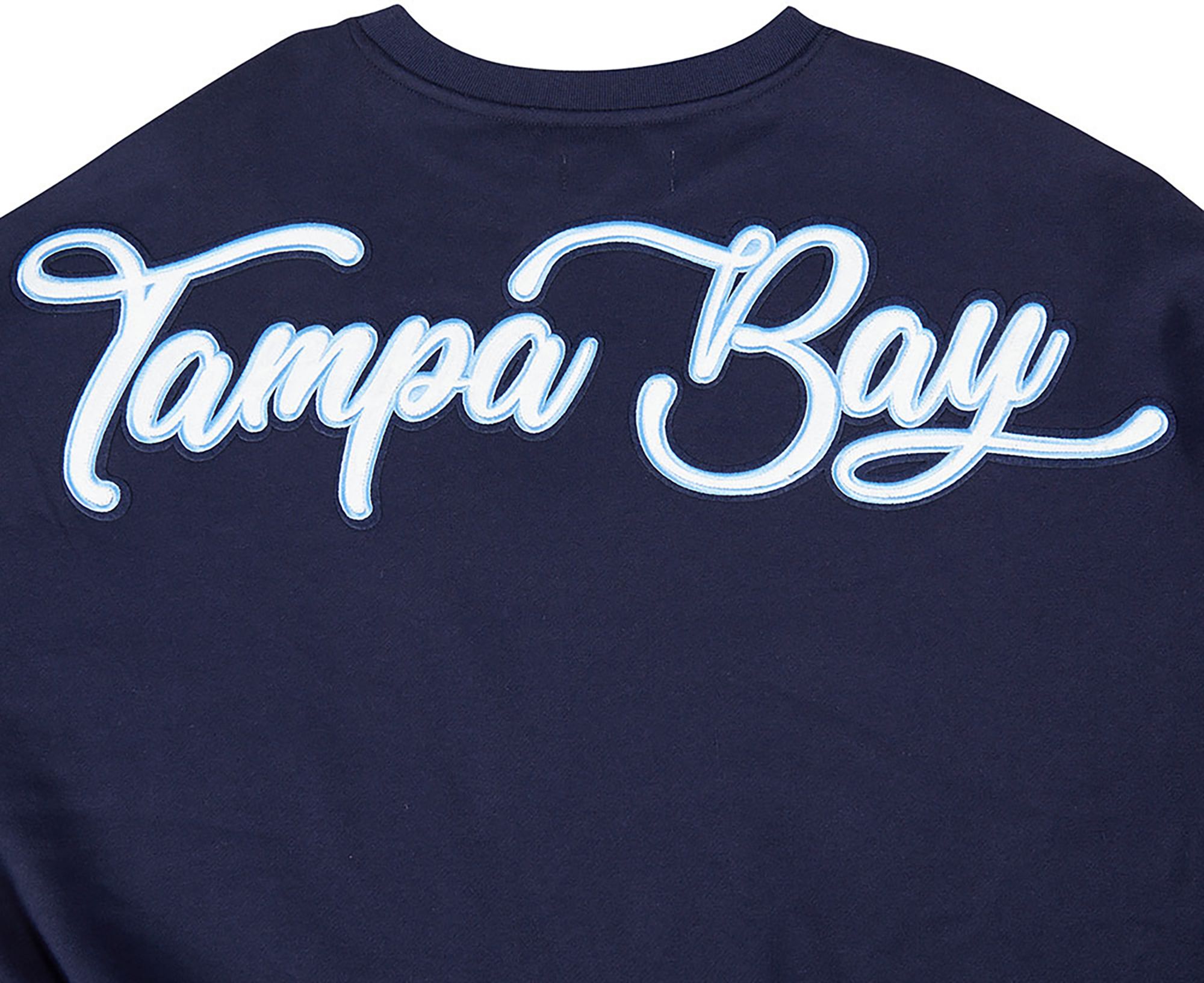 Pro Standard Men's Tampa Bay Rays Navy City Drop Crew Long Sleeve T-Shirt product image