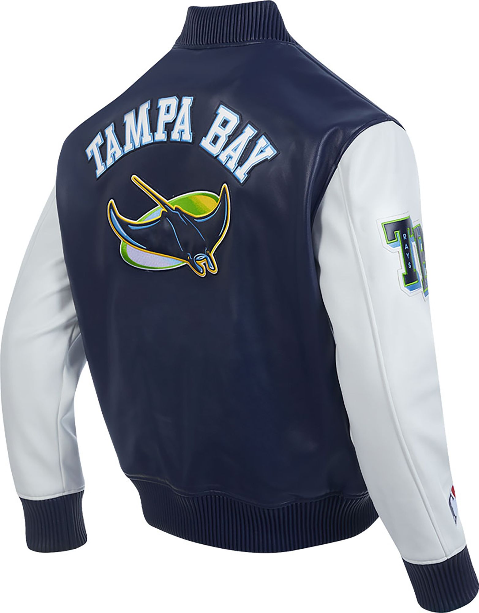 Pro Standard Men's Tampa Bay Rays Navy Varsity Jacket product image