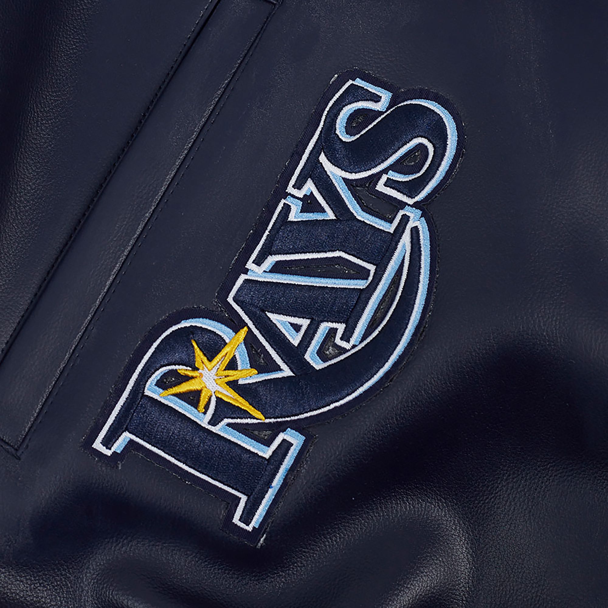 Pro Standard Men's Tampa Bay Rays Navy Varsity Jacket product image