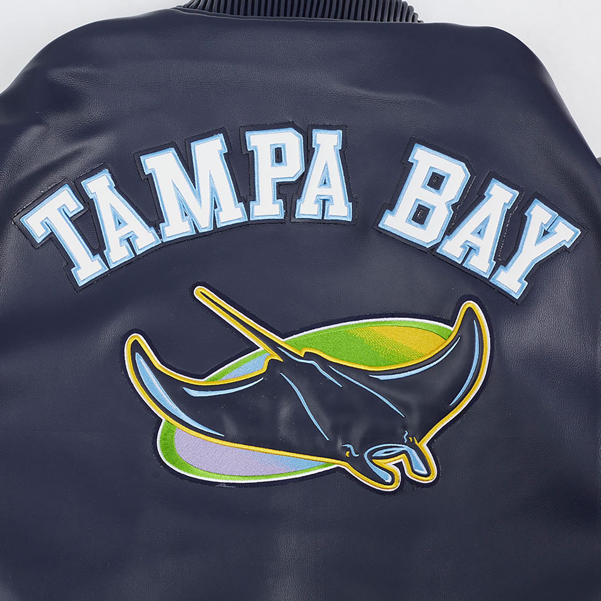 Pro Standard Men's Tampa Bay Rays Navy Varsity Jacket product image