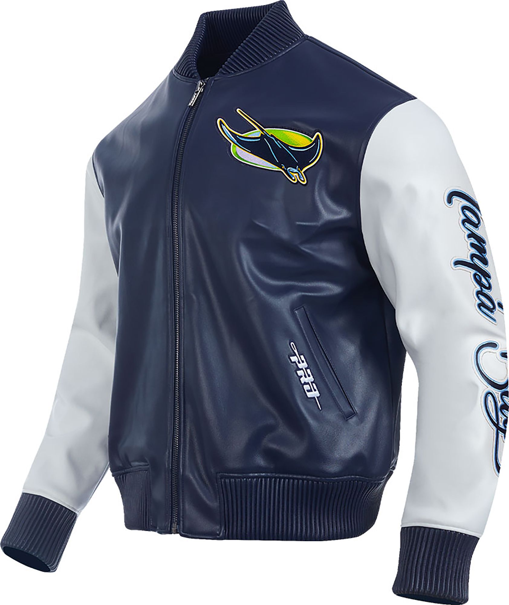Pro Standard Men's Tampa Bay Rays Navy Varsity Jacket product image