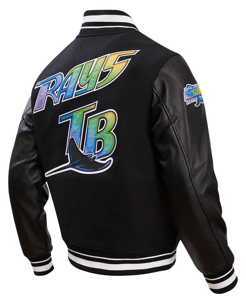 Pro Standard Men's Tampa Bay Rays Black Retro Classic Jacket product image