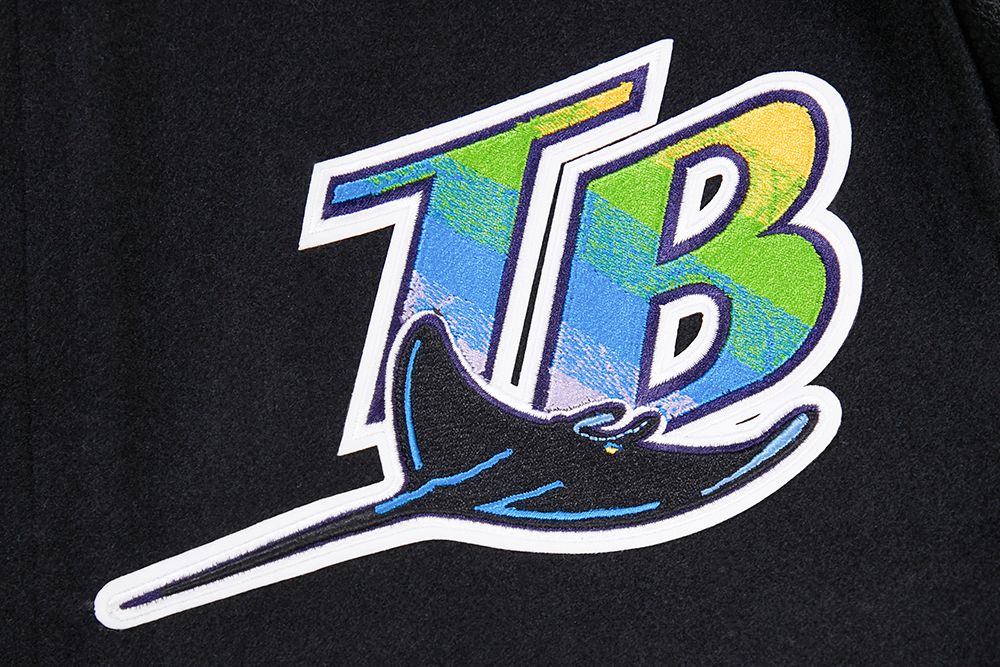 Pro Standard Men's Tampa Bay Rays Black Retro Classic Jacket product image