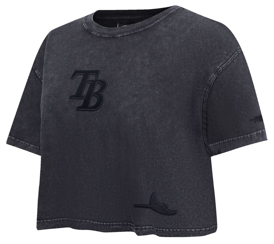 Pro Standard Women's Tampa Bay Rays Black Washed Classic T-Shirt product image