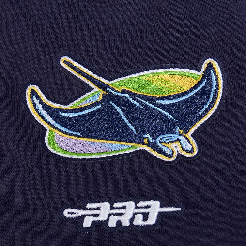 Pro Standard Youth Tampa Bay Rays Midnight Navy Script Tail T-Shirt product image