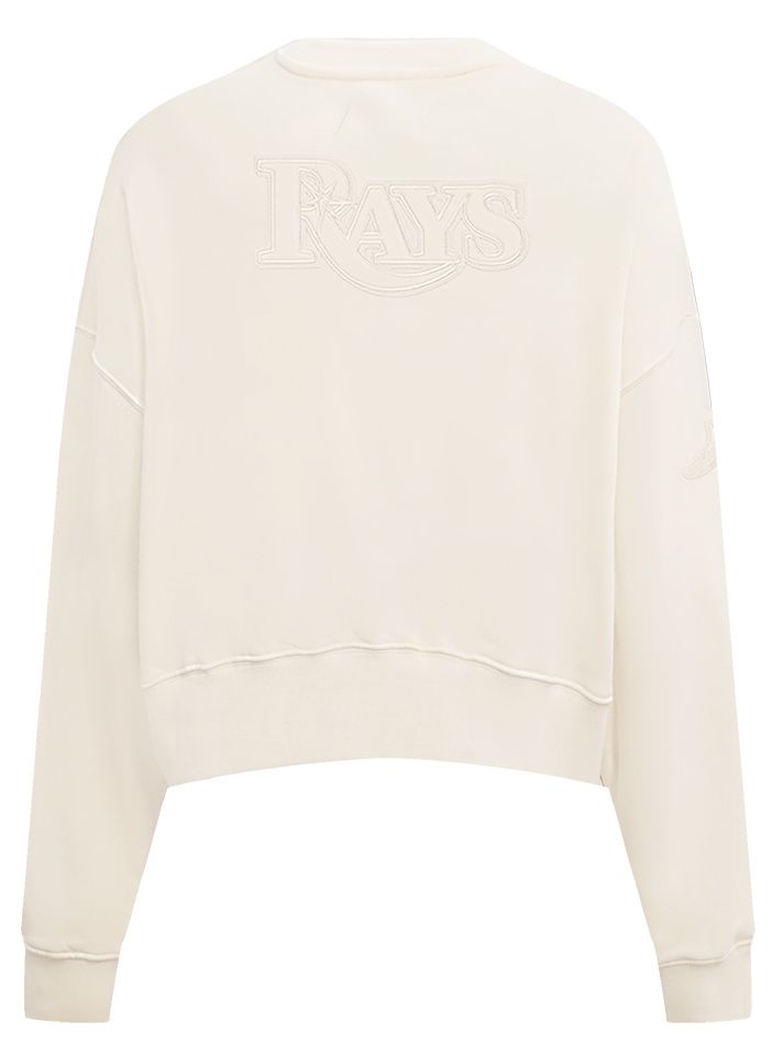 Pro Standard Women's Tampa Bay Rays Cream Classic Crewneck Sweatshirt product image