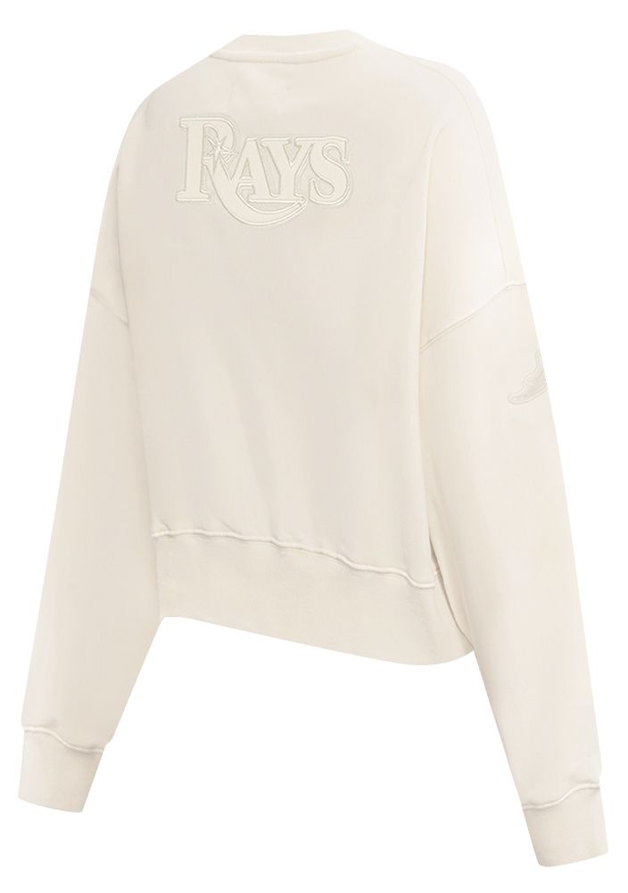 Pro Standard Women's Tampa Bay Rays Cream Classic Crewneck Sweatshirt product image