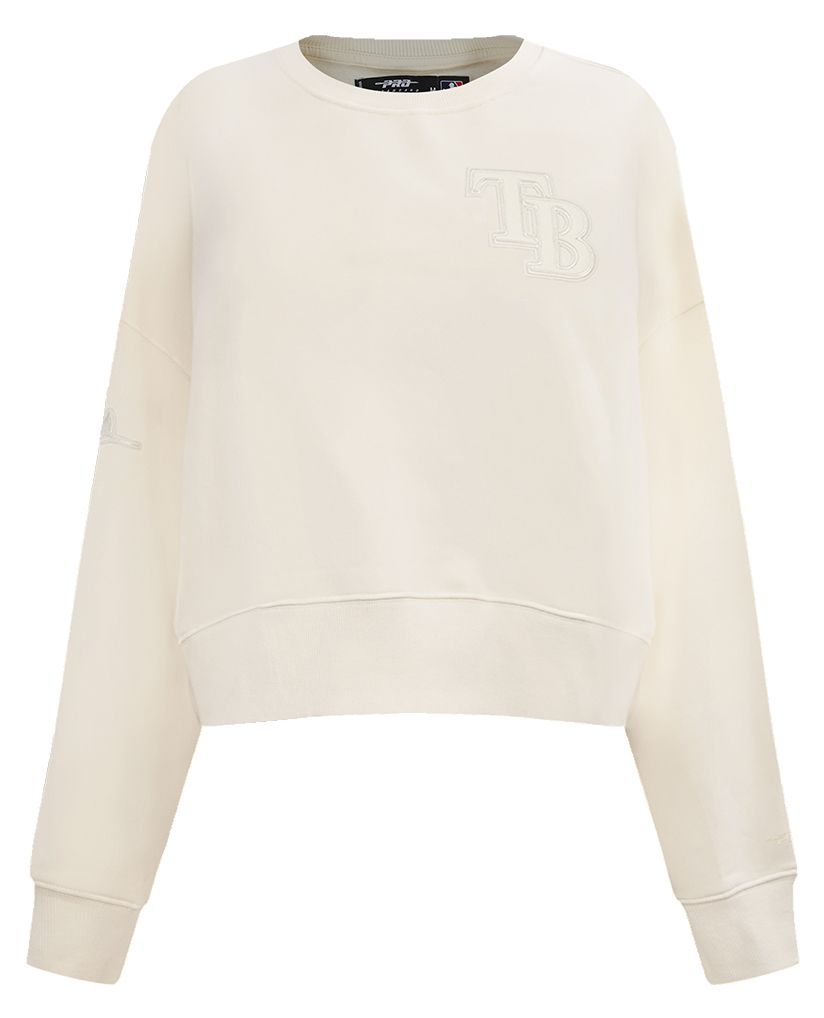 Pro Standard Women's Tampa Bay Rays Cream Classic Crewneck Sweatshirt product image