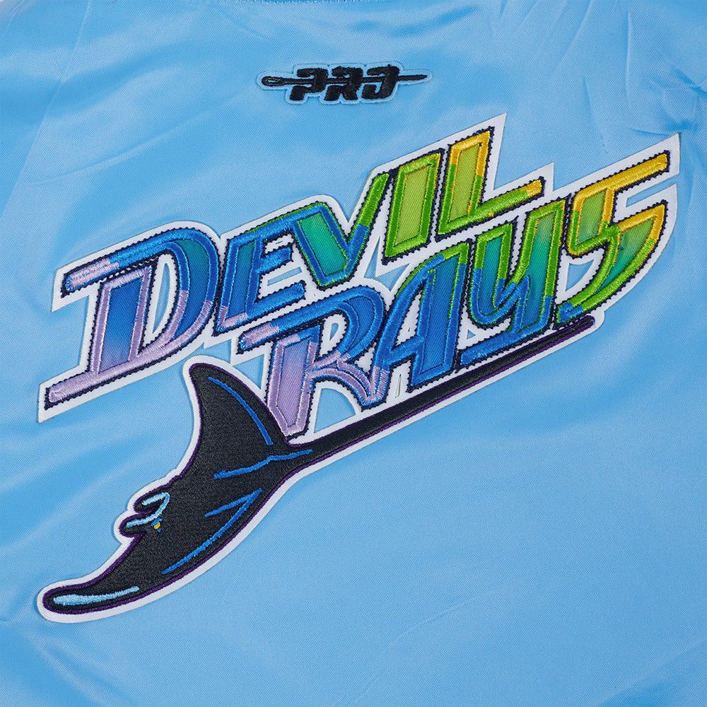 Pro Standard Boys' Tampa Bay Rays Blue Classic Satin Jacket product image