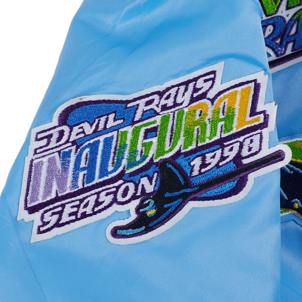 Pro Standard Boys' Tampa Bay Rays Blue Classic Satin Jacket product image