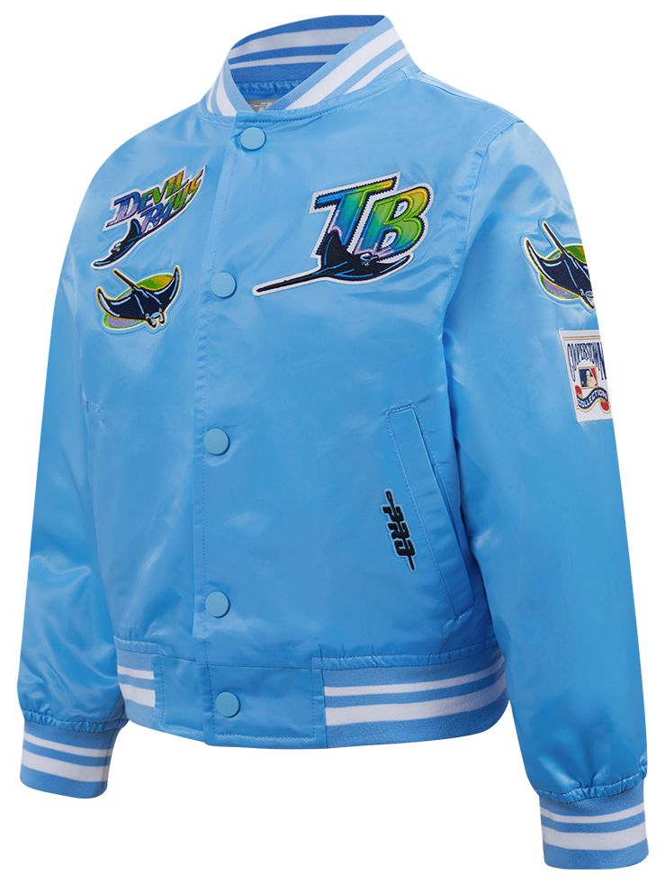 Pro Standard Boys' Tampa Bay Rays Blue Classic Satin Jacket product image