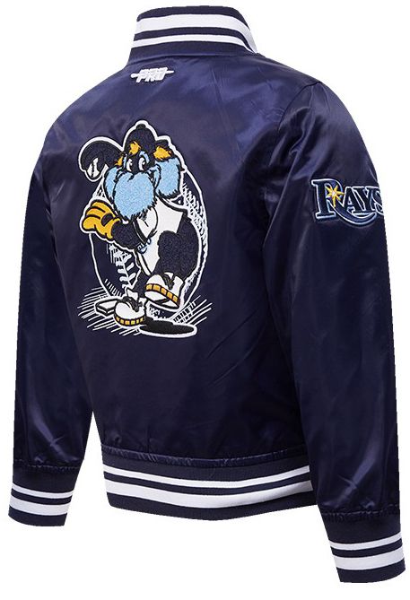 Pro Standard Toddler Tampa Bay Rays Navy Rib Satin Jacket product image