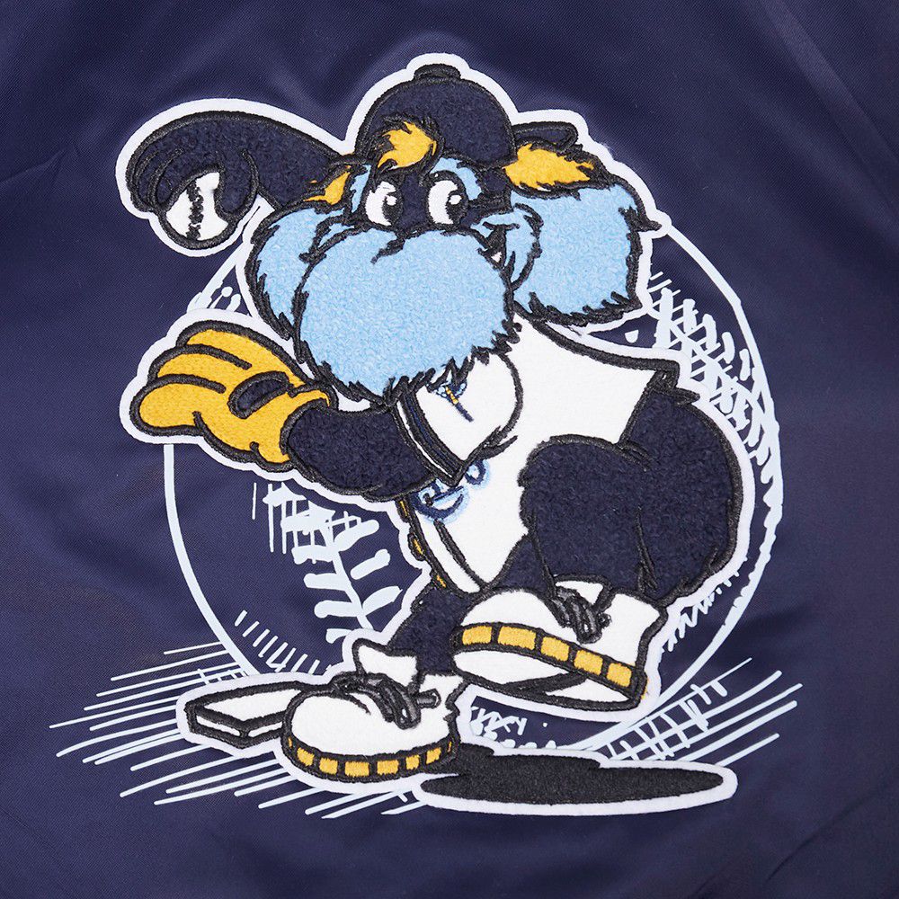 Pro Standard Toddler Tampa Bay Rays Navy Rib Satin Jacket product image
