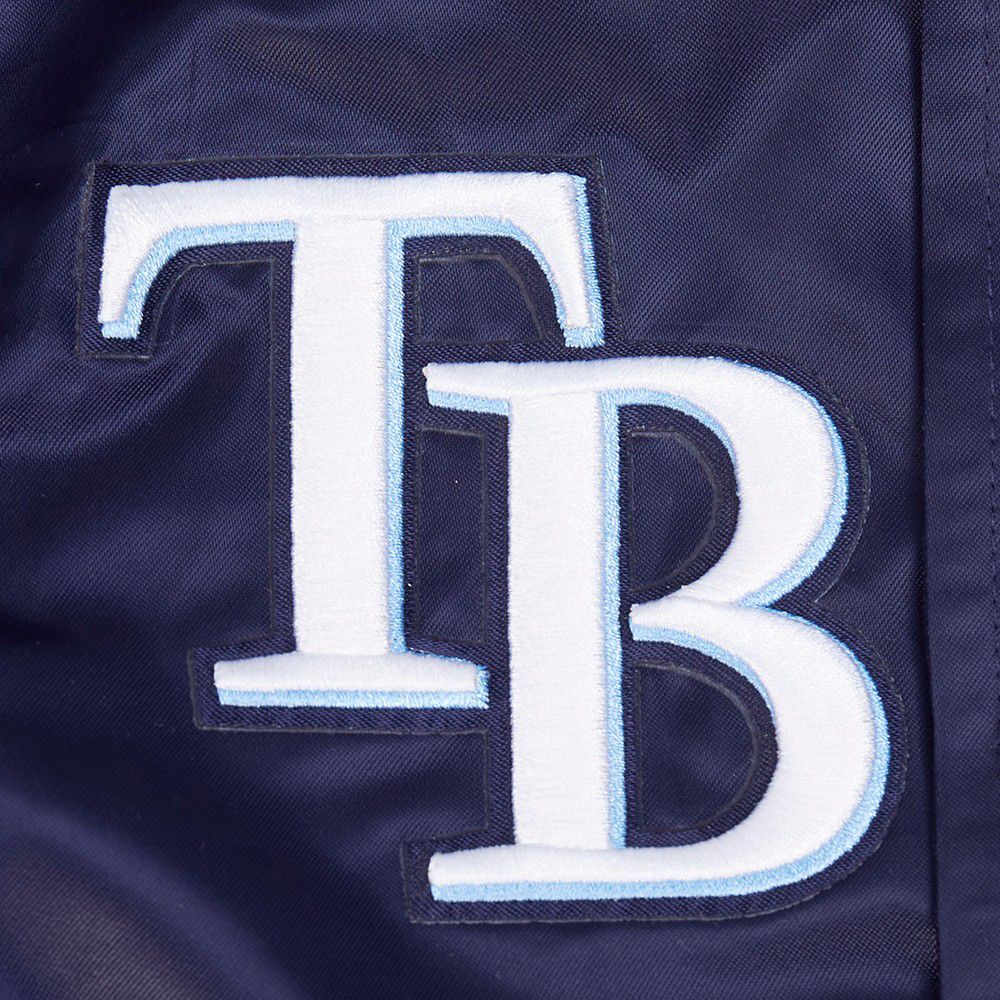 Pro Standard Toddler Tampa Bay Rays Navy Rib Satin Jacket product image