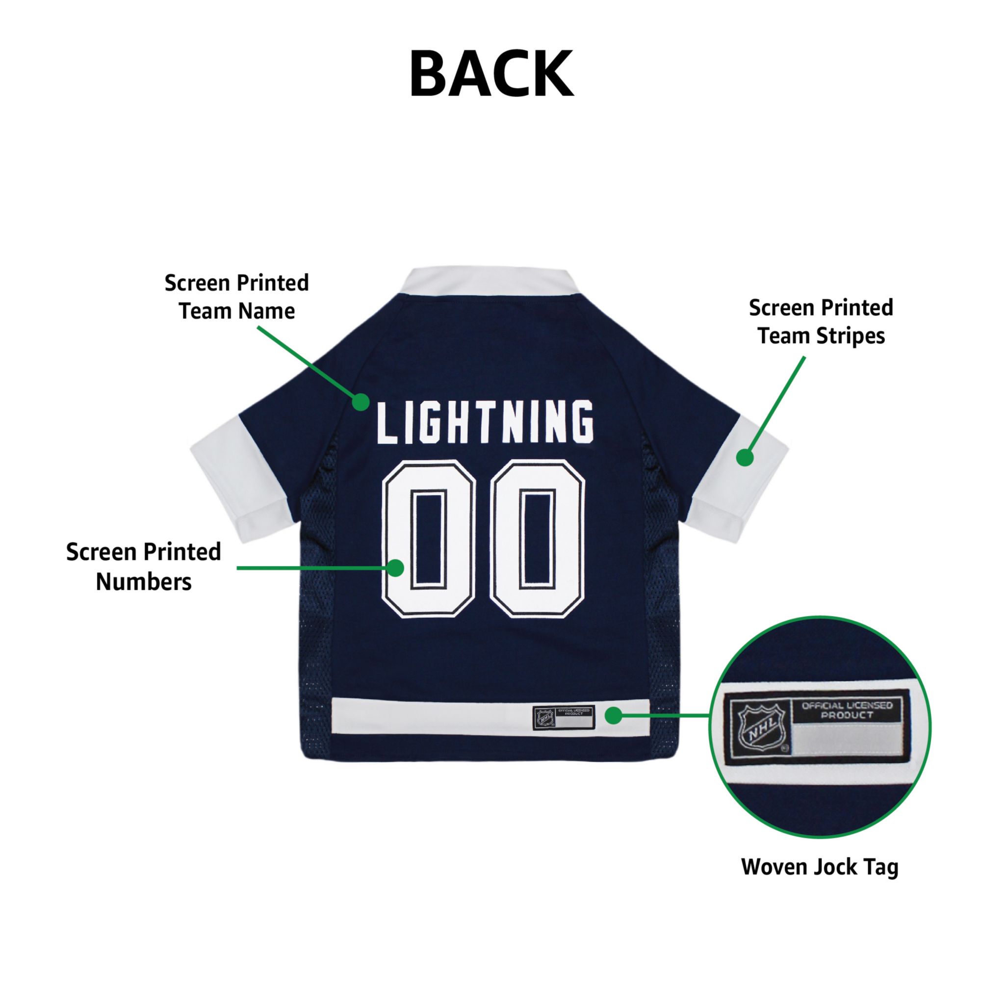 Pets First NHL Tampa Bay Lightning Pet Jersey product image