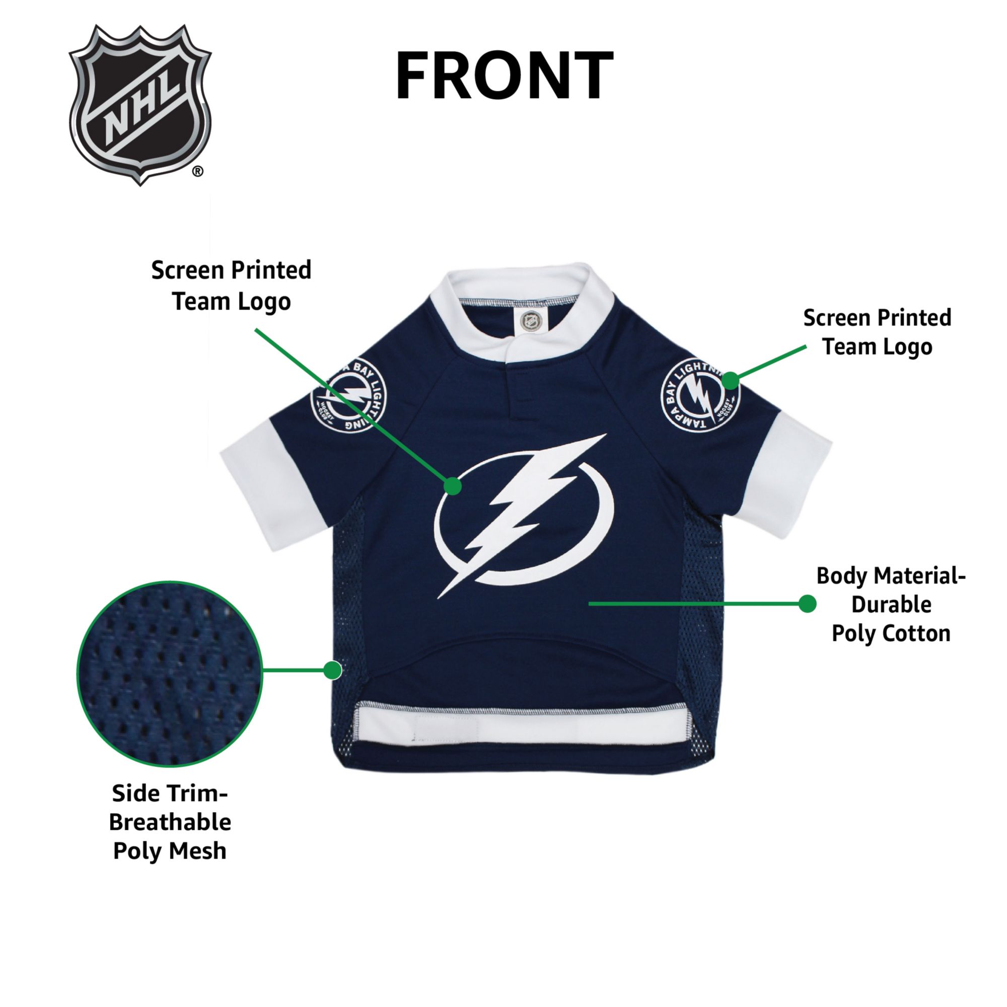 Pets First NHL Tampa Bay Lightning Pet Jersey product image