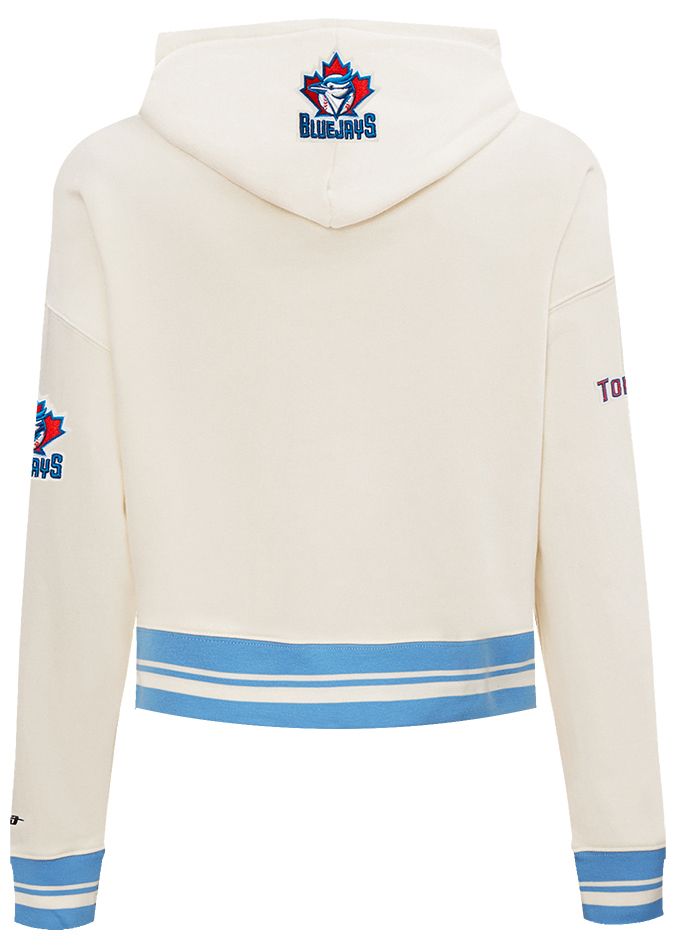Pro Standard Women's Toronto Blue Jays Cream Cropped Pull Over Hoodie product image