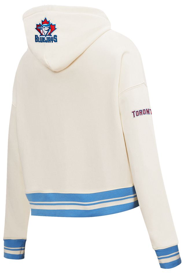 Pro Standard Women's Toronto Blue Jays Cream Cropped Pull Over Hoodie product image