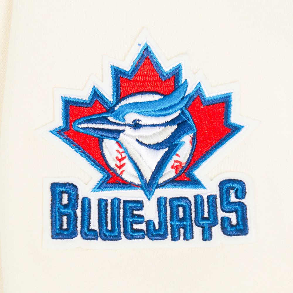 Pro Standard Women's Toronto Blue Jays Cream Cropped Pull Over Hoodie product image