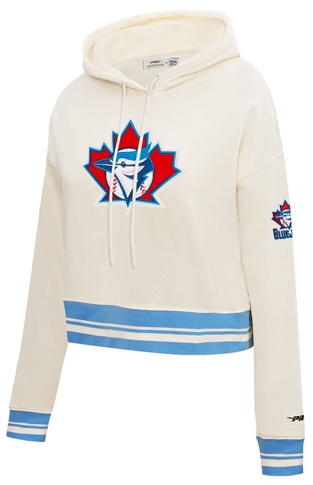 Pro Standard Women's Toronto Blue Jays Cream Cropped Pull Over Hoodie product image