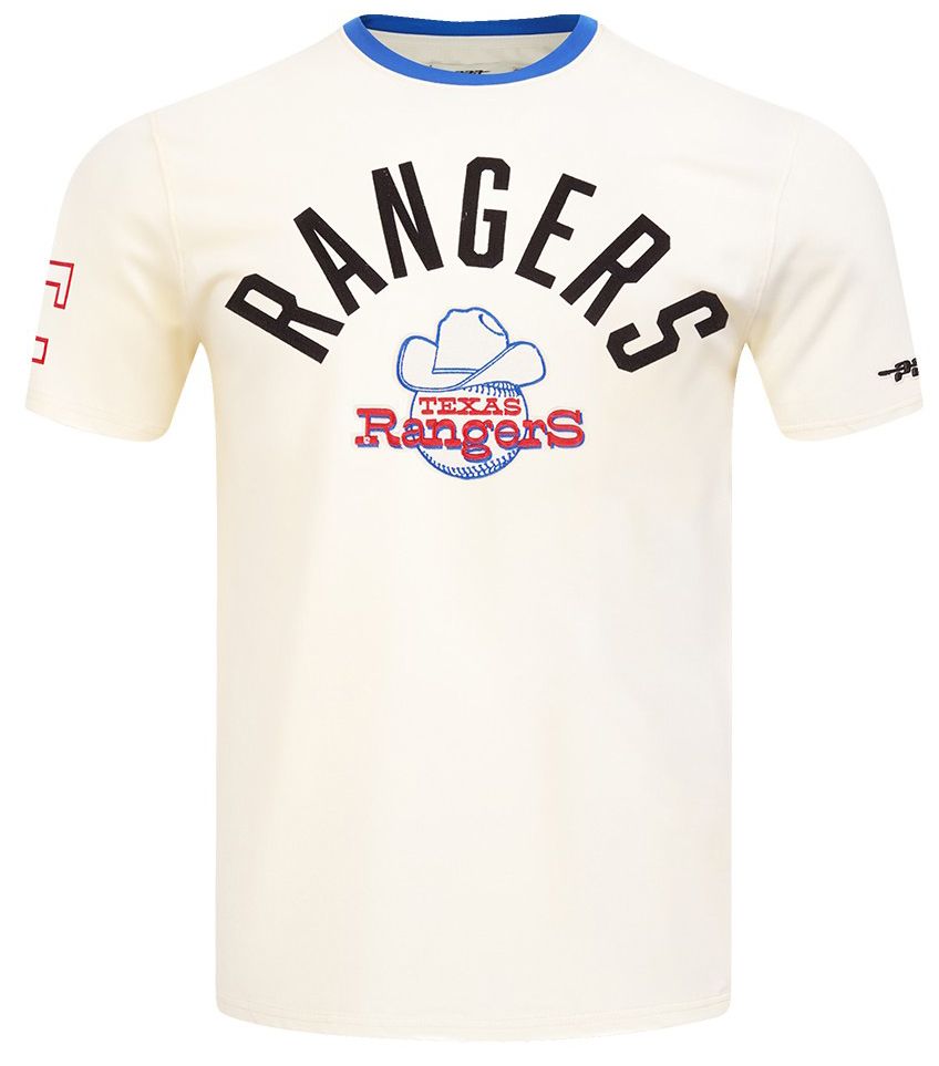 Pro Standard Men's Texas Rangers Cream Modern Originals T-Shirt product image