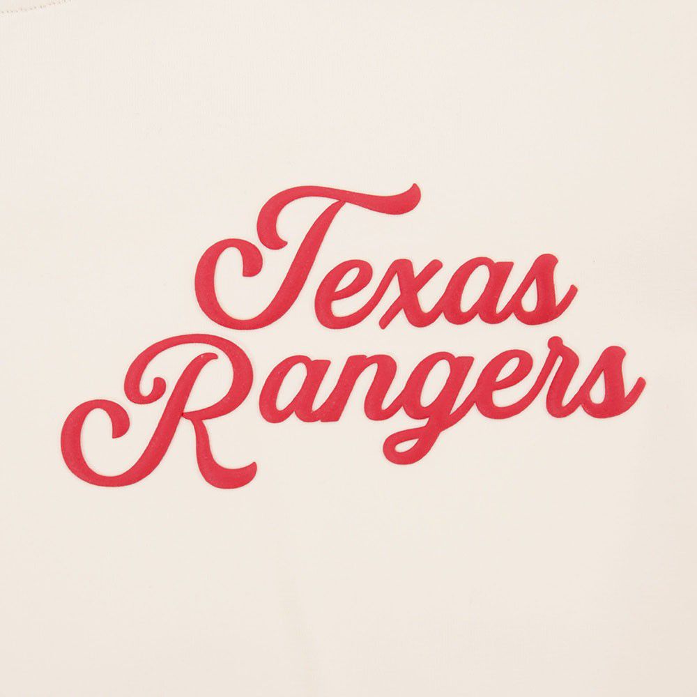 Pro Standard Women's Texas Rangers Cream Ringer Souvenir T-Shirt product image