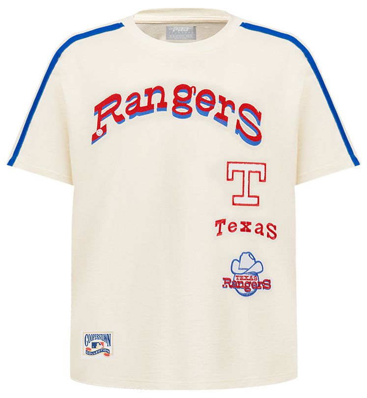 Pro Standard Youth Texas Rangers Cream Classic Retro T-Shirt product image