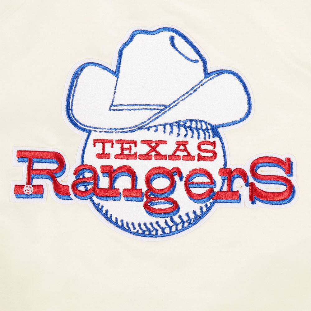 Pro Standard Youth Texas Rangers Cream Classic Satin Jacket product image