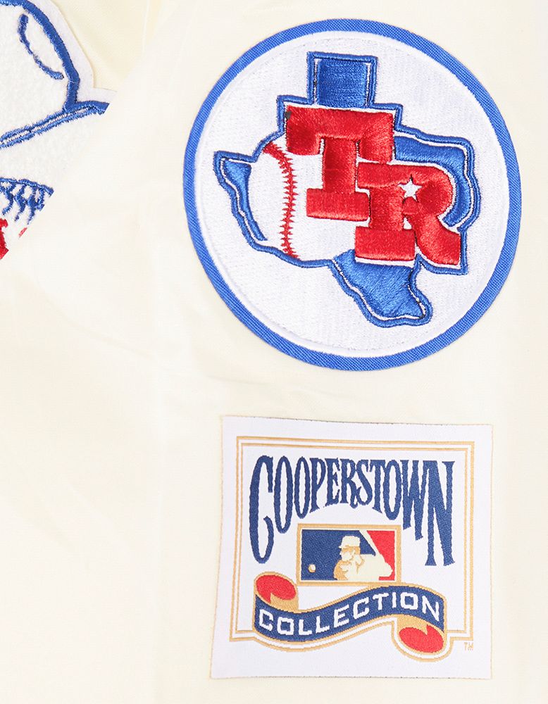 Pro Standard Youth Texas Rangers Cream Classic Satin Jacket product image